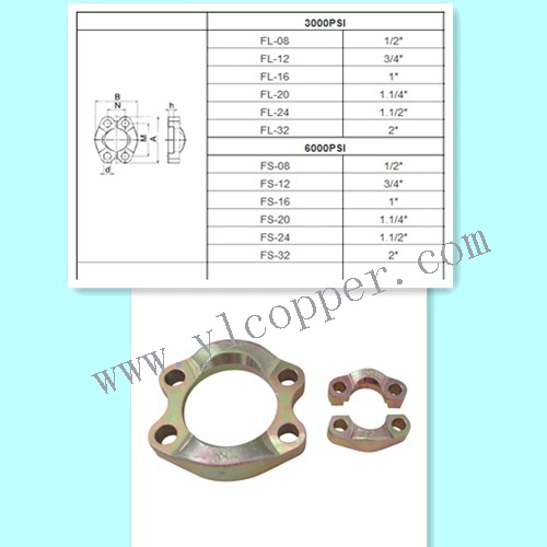 Standard Pressure Hydraulic Flange Steel Split Hydraulic Flange 3000psi SAE Hydraulic Flange