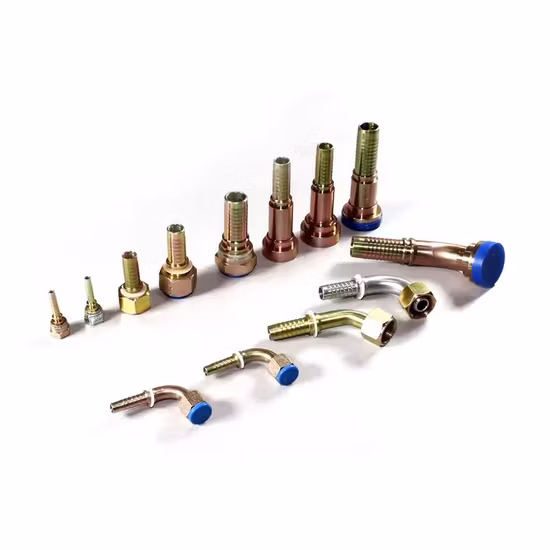 스웨이지 재사용 가능한 아연 도금 또는 스테인레스 스틸 어댑터 미터식 미국식 퀵 커플링 유압 고무 호스 피팅(NPT JIC SAE BSP METRIC ORFS)